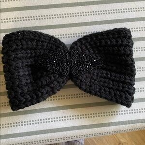 D&Y Textured Black Headband